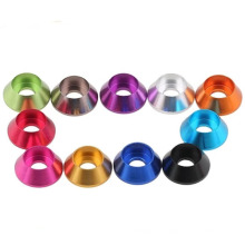 6mm 8mm 10mm anodized plated aluminum disc cone washer